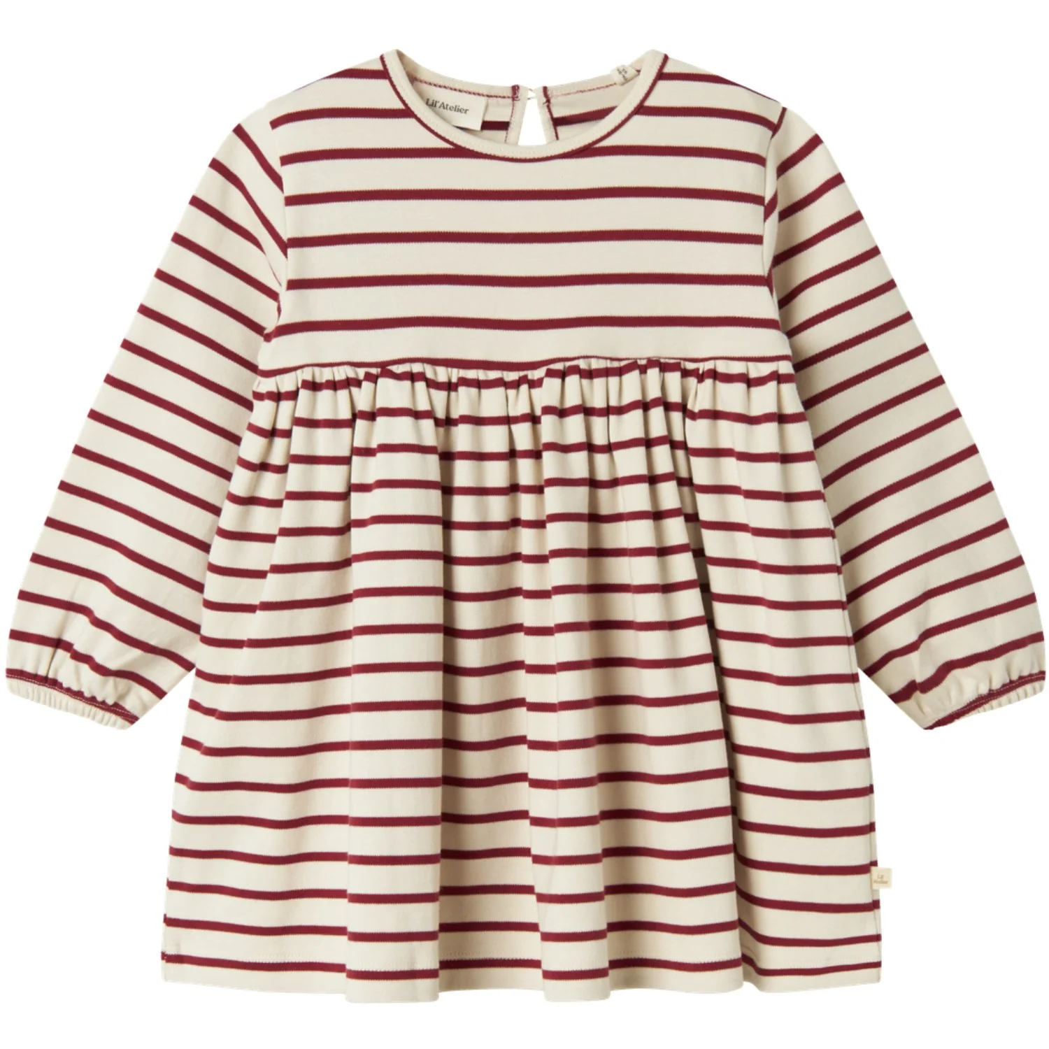 Lil'Atelier Turtledove Red Dahlia Nmflimia Ls Loose Kjole Lil