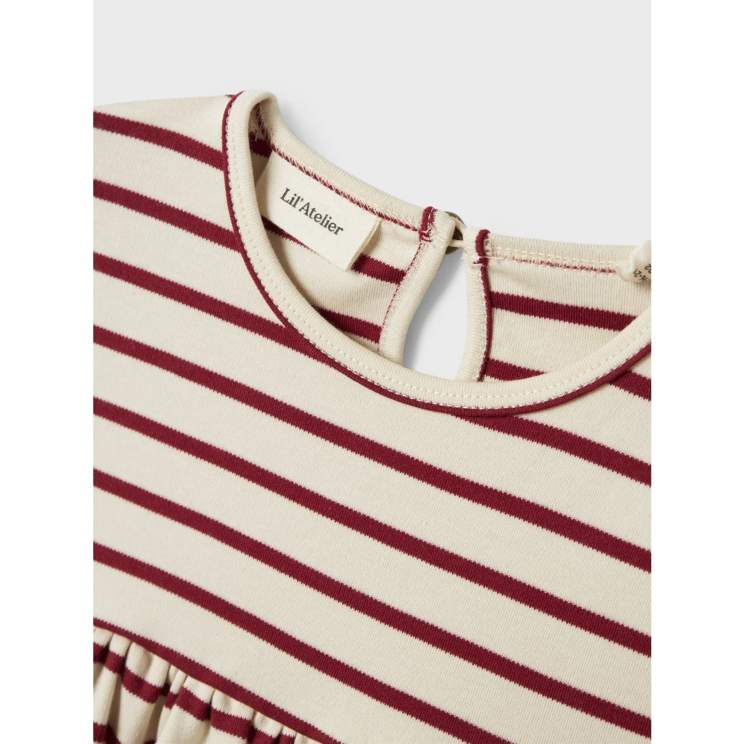 Lil'Atelier Turtledove Red Dahlia Nmflimia Ls Loose Kjole Lil - Image 4