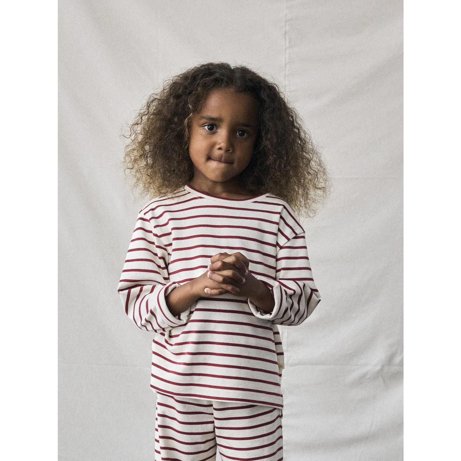 Lil'Atelier Turtledove Red Dahlia Nmflimia Ls Loose Top Lil - Image 3