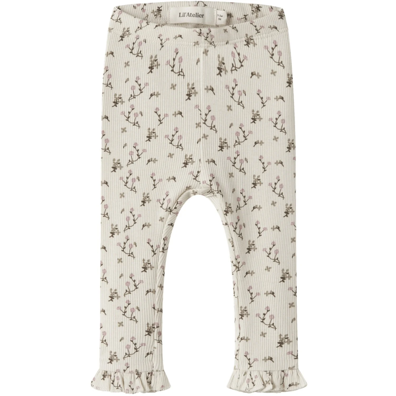 Lil'Atelier Turtledove Rose Flower Nbflago Mer Slim Leggings Lil