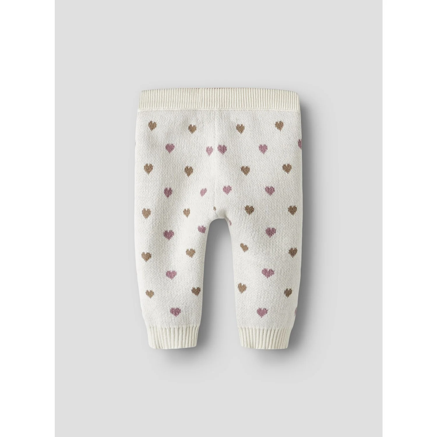 Lil'Atelier Turtledove Sepia Tint Nbfsaran Strik Bukser Heart Lil - Image 2