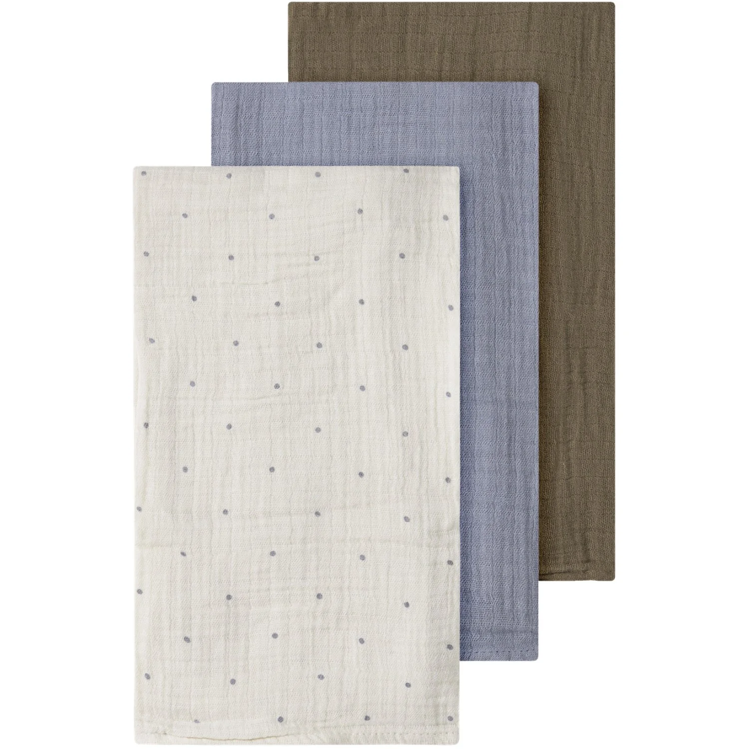 Lil'Atelier Turtledove Sepia Tint/Sleet Nbnisleys 3-Pak Stofbleer Lil Noos