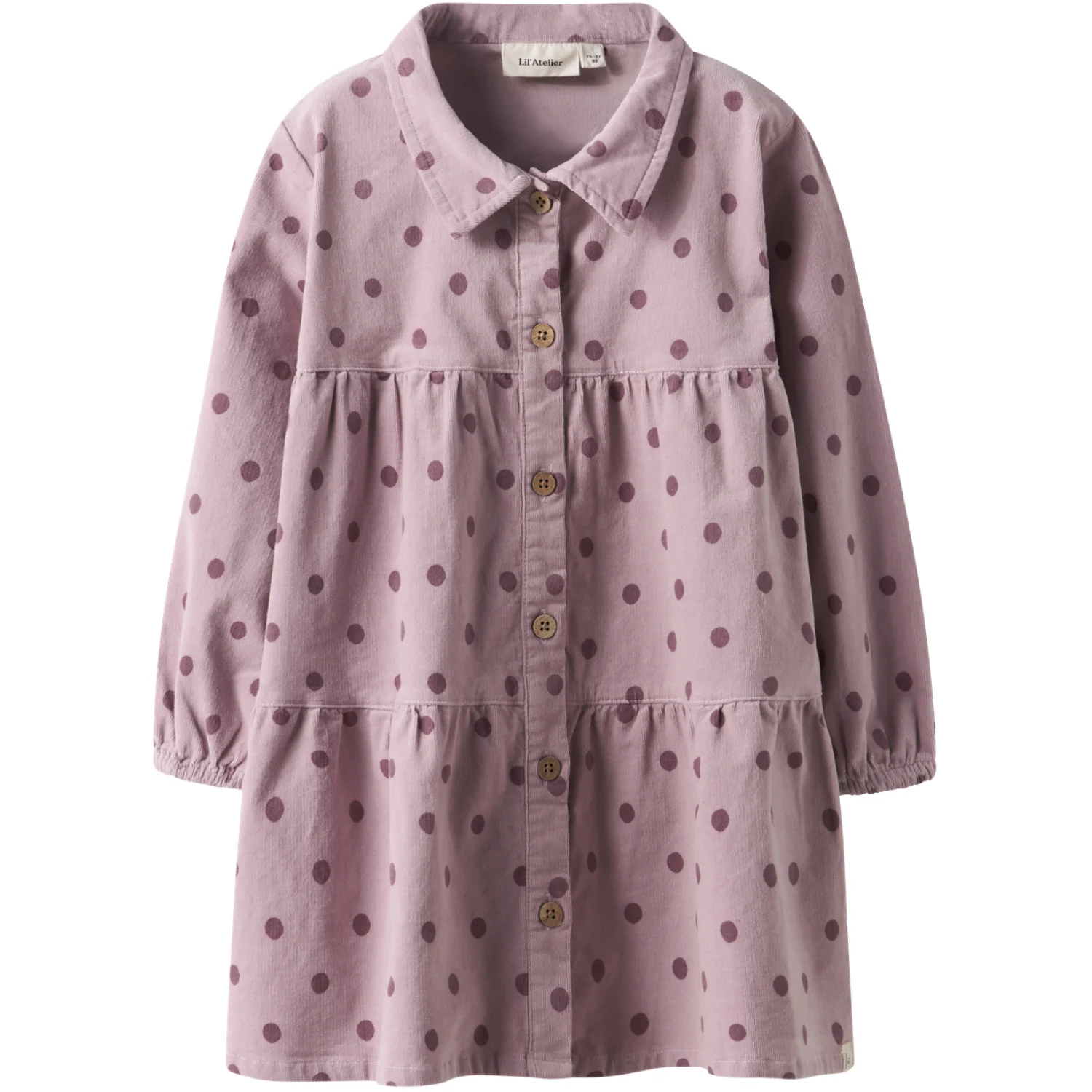 Lil'Atelier Violet Ice Dots Nmfsomba Loose Cord Kjole 7766-So S Lil