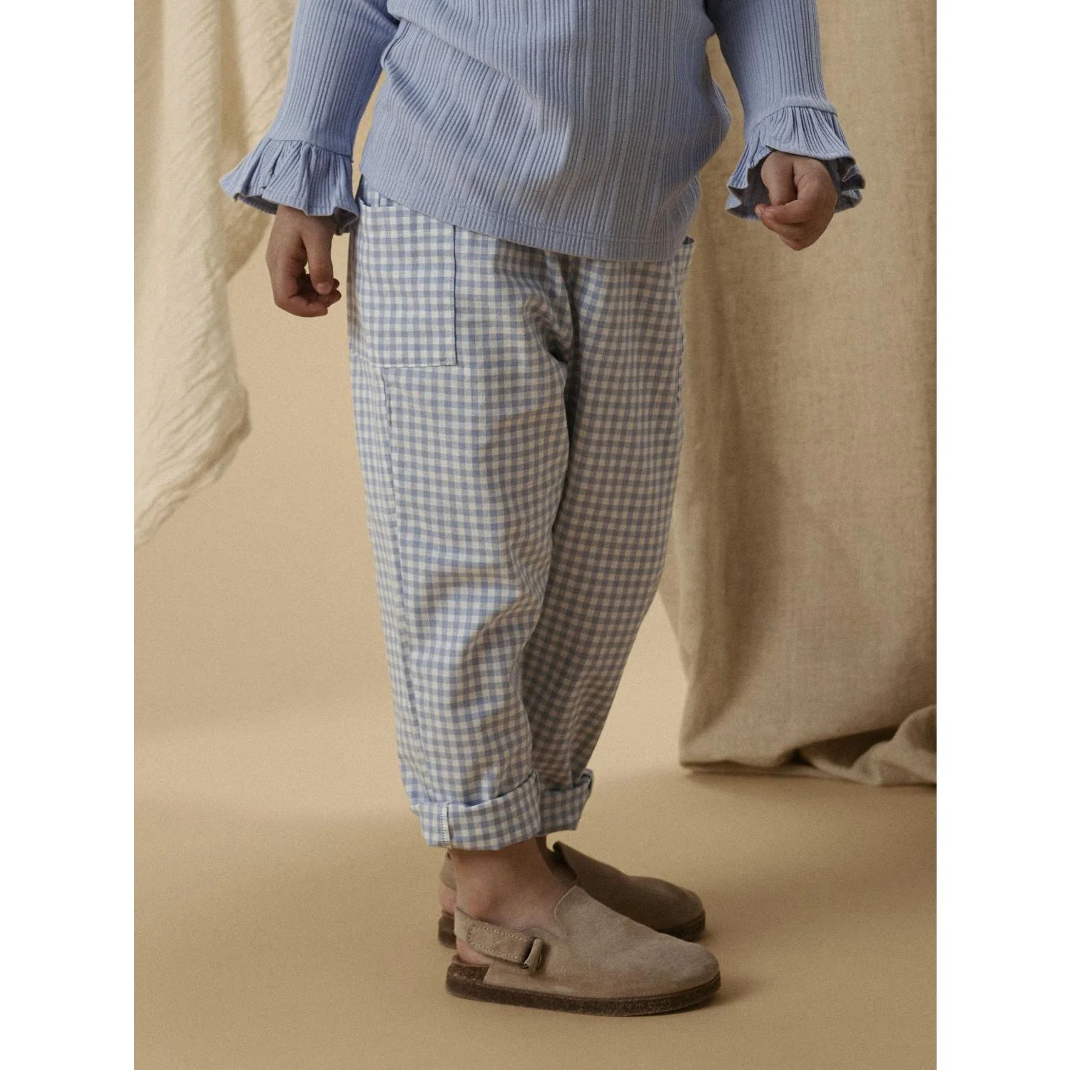 Lil'Atelier Zen Blue Nmftallula Loose Bukser Lil - Image 3