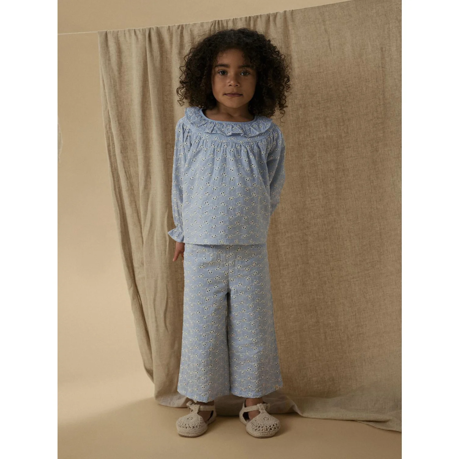 Lil'Atelier Zen Blue Nmftessie Wide Bukser Lil - Image 2