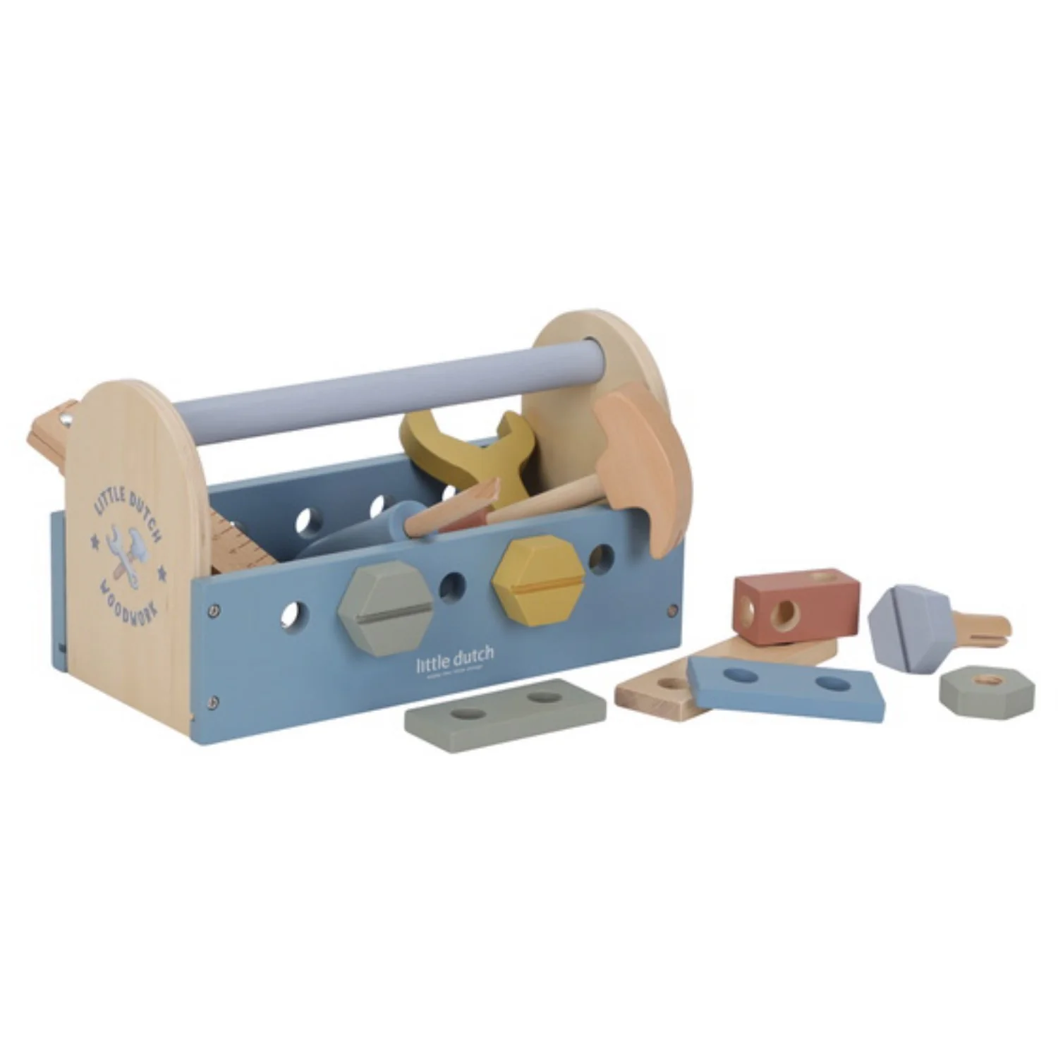Little Dutch Blue Wooden Værktøjskasse