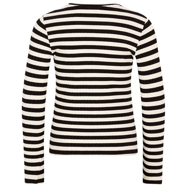 Mads Nørgaard 5x5 Classic Stripe Talika Bluse Black/Vanilla Ice - Image 3