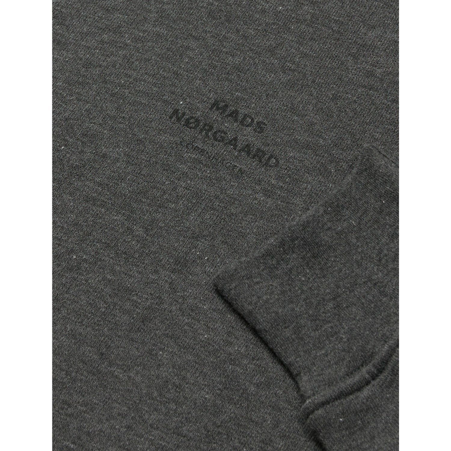 Mads Nørgaard Charcoal Melange Mix Sweat Sonan Hættetrøje - Image 2