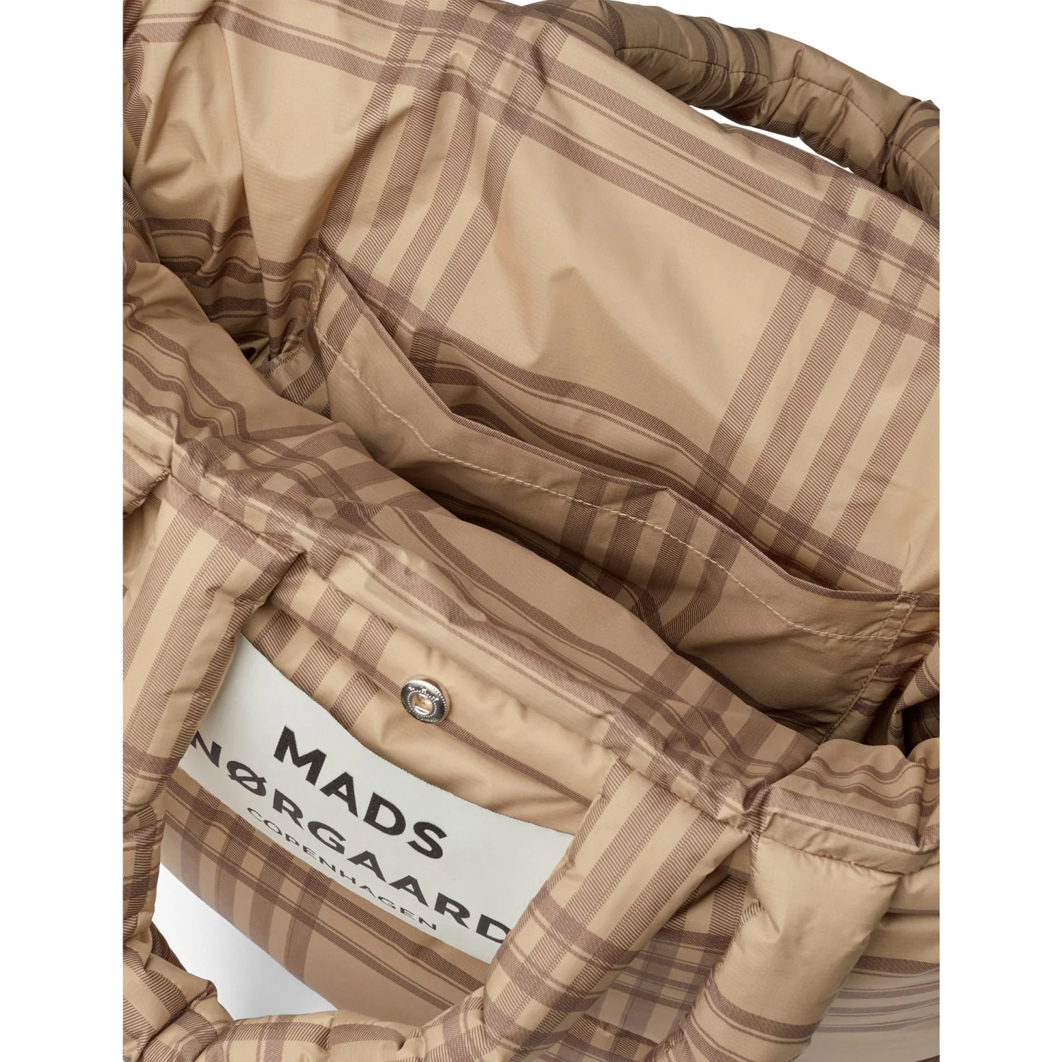 Mads Nørgaard Cornstalk/Cocoa Brown Light Ripstop Pude Aop Taske - Image 2
