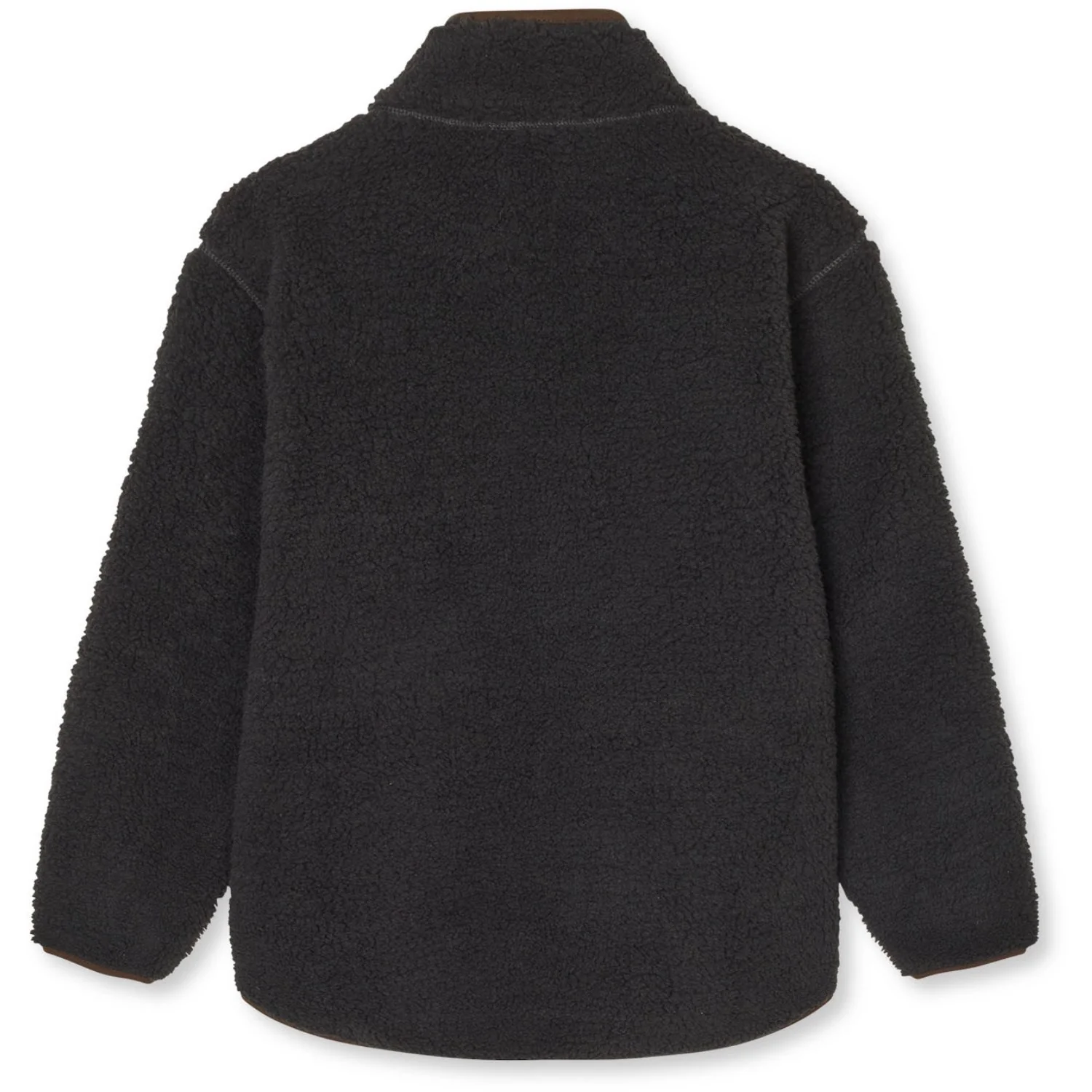 Mads Nørgaard Jet Black Bamse Fleece Jeffo Jakke - Image 3