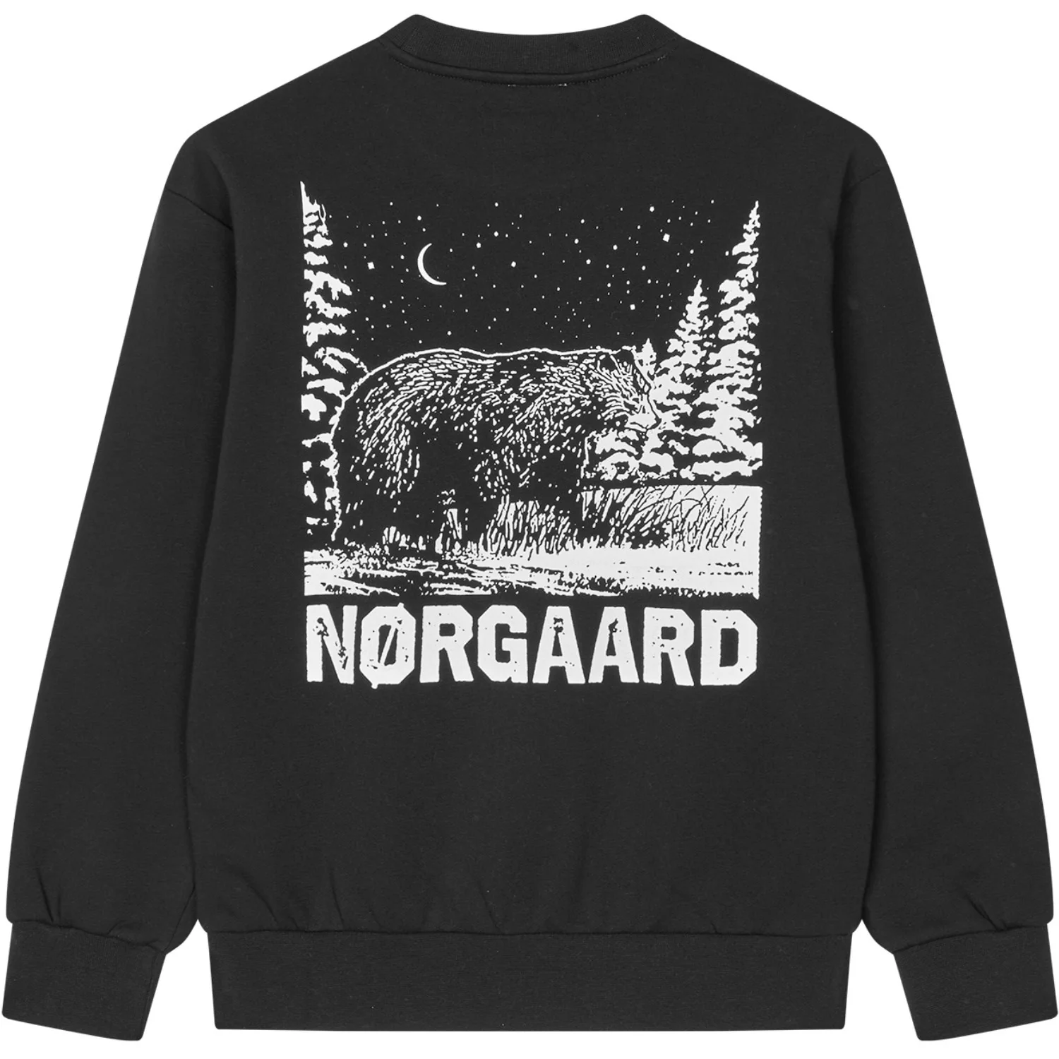 Mads Nørgaard Jet Black Mix Sweat Sonar Sweatshirt - Image 3