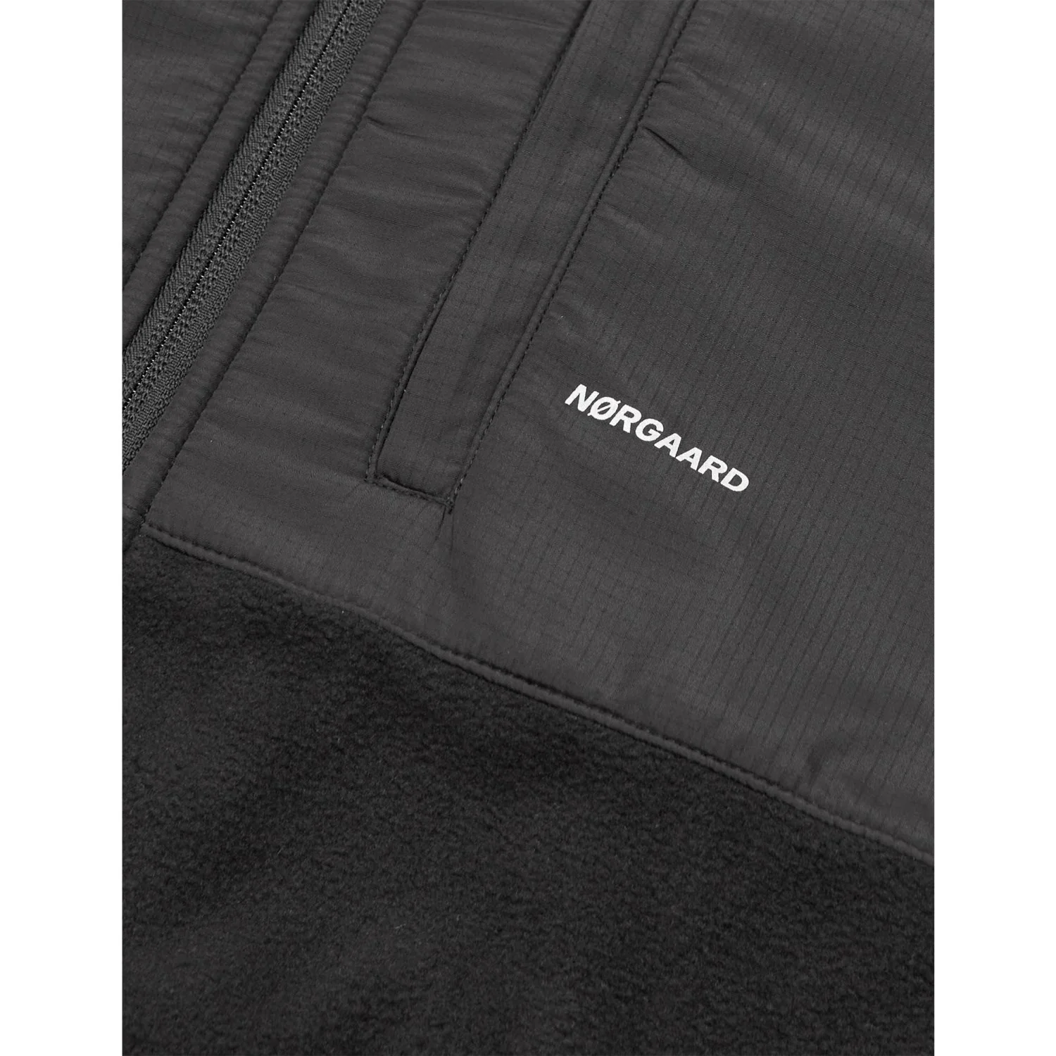 Mads Nørgaard Jet Black Soft Fleece Taki Jakke - Image 2