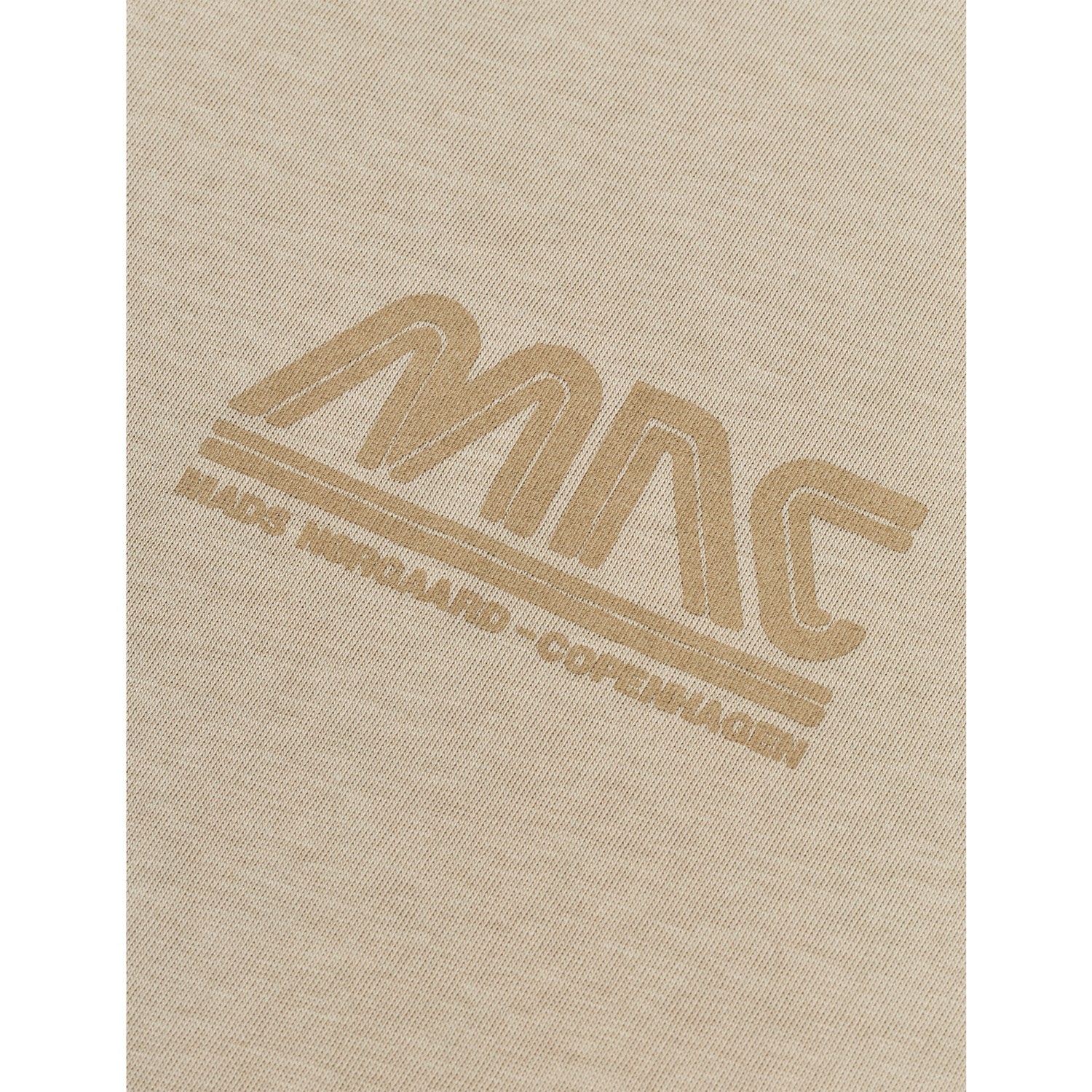 Mads Nørgaard Plaza Taupe Printed Tee Thorlino Logo Tee - Image 3