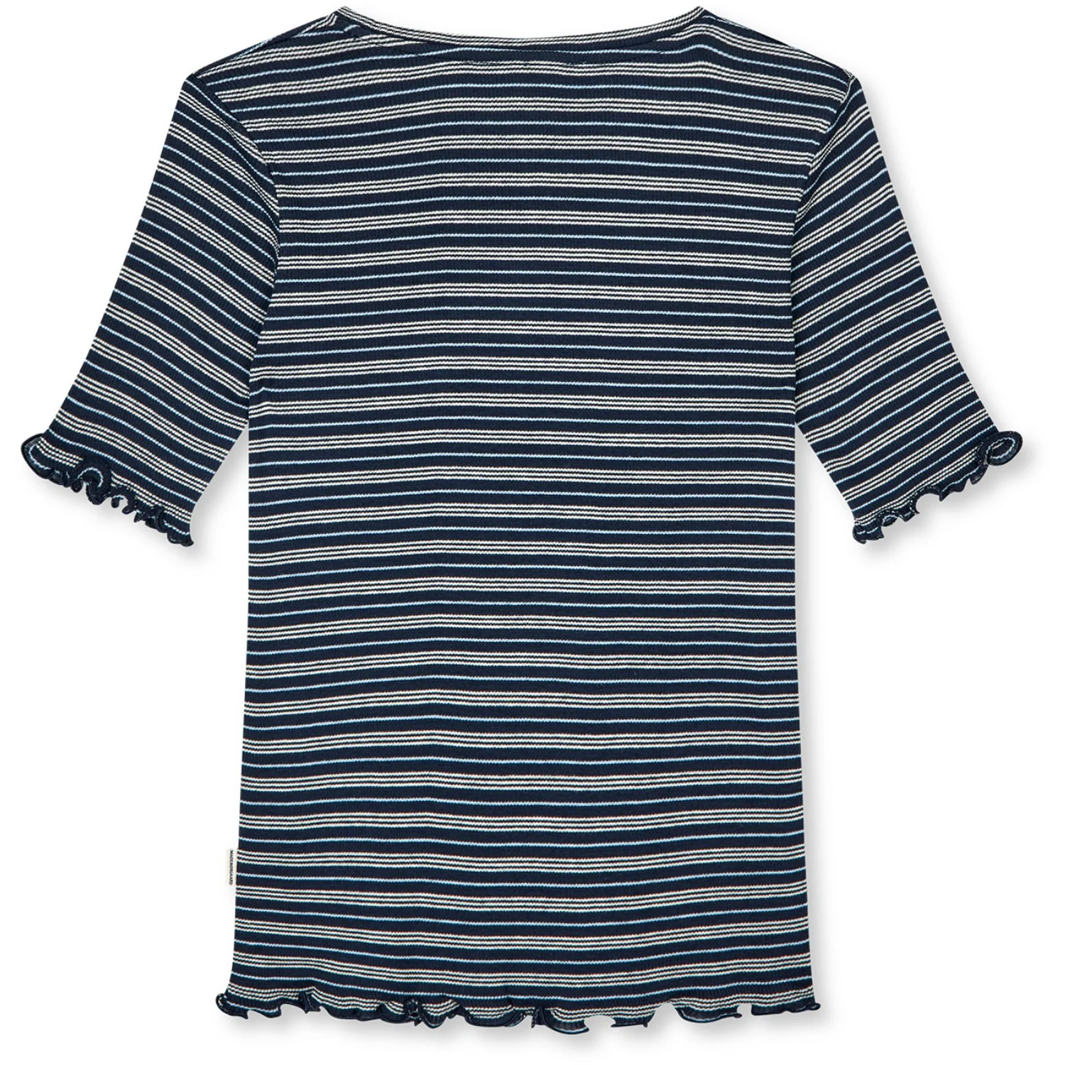 Mads Nørgaard Sky Captain/Vanilla Ice/Cashme 2X2 Bomuld Stripe Stripe Tuviana Tee - Image 2