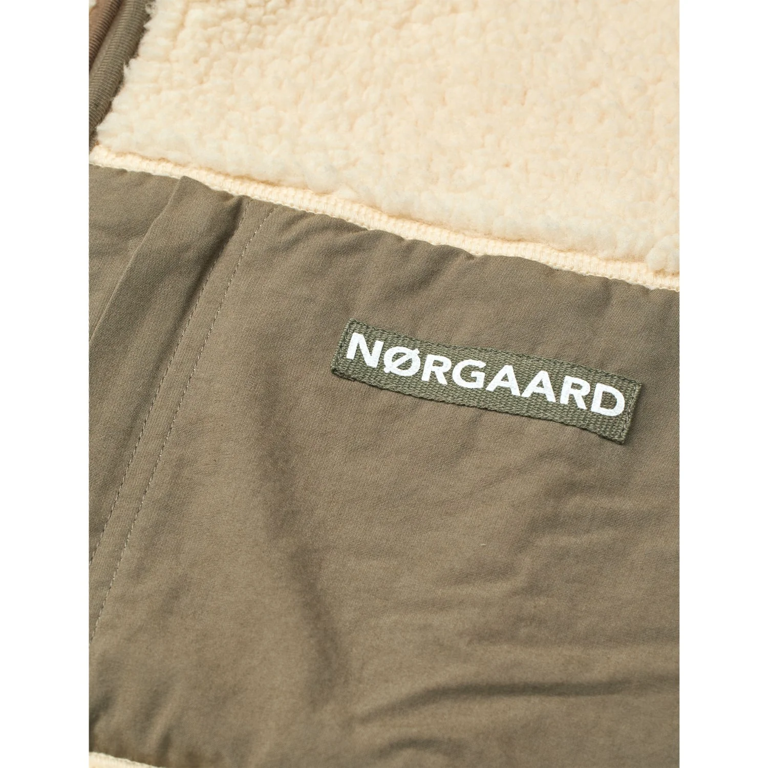 Mads Nørgaard Vanilla Custard Bamse Fleece Jeffo Jakke - Image 3