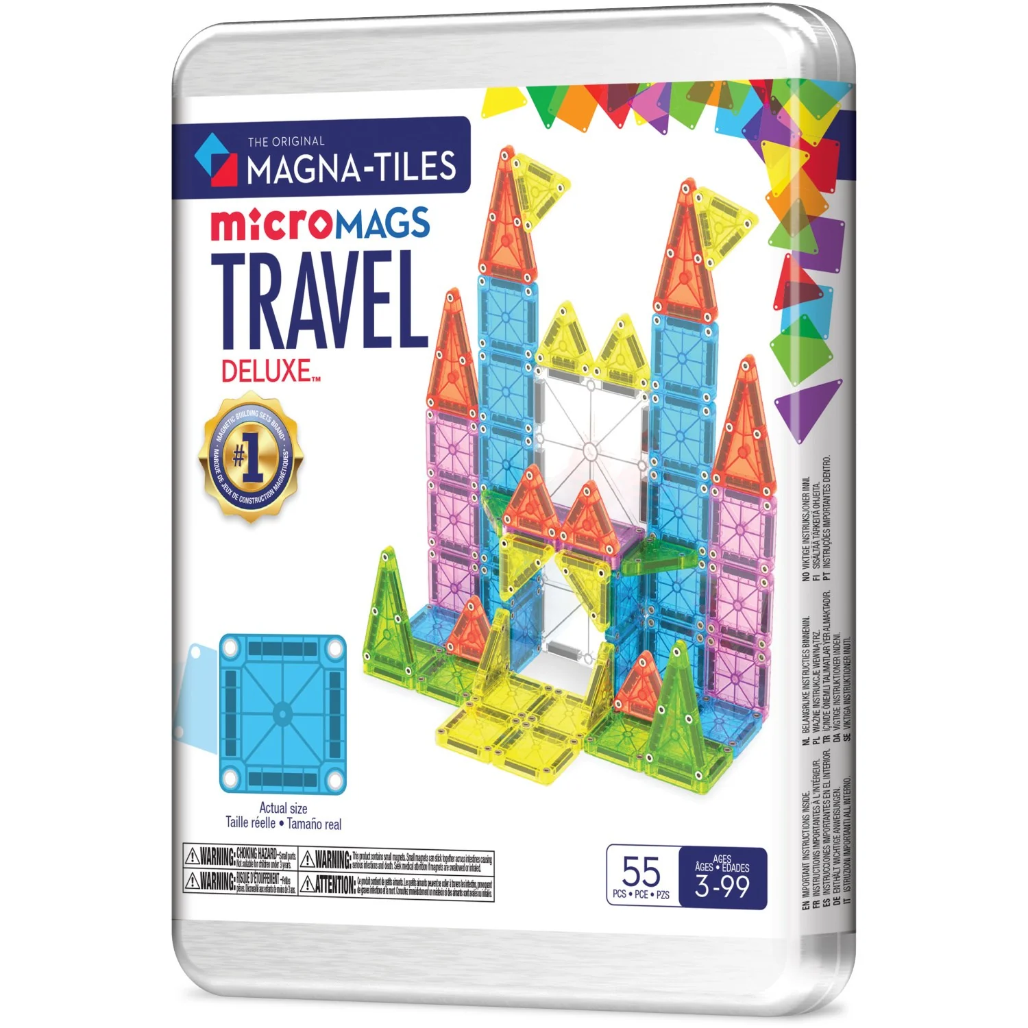 Magna-Tiles® Deluxe Travel Sæt 55 Pcs(CDU) - Image 12