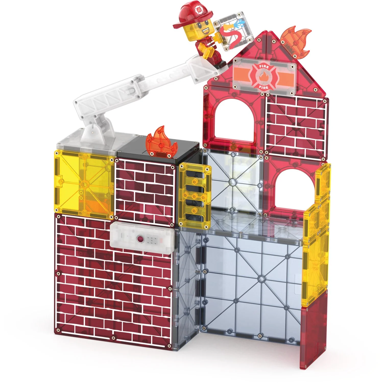 Magna-Tiles® Fire Station 50 Pcs - Image 12
