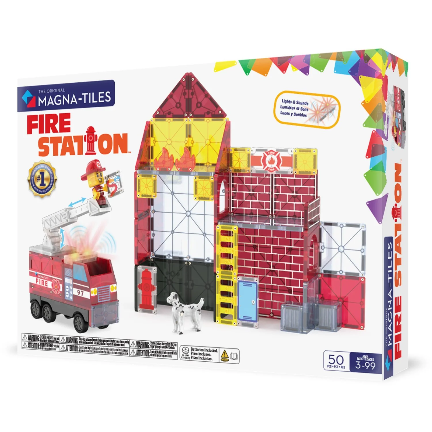 Magna-Tiles® Fire Station 50 Pcs - Image 14