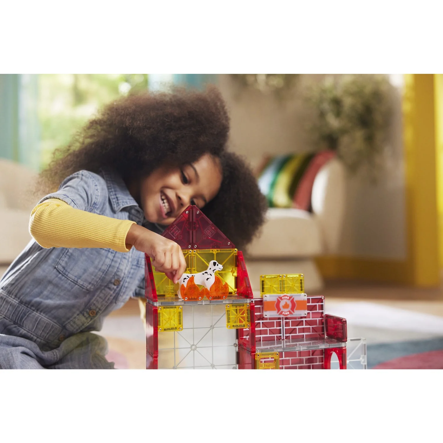 Magna-Tiles® Fire Station 50 Pcs - Image 3