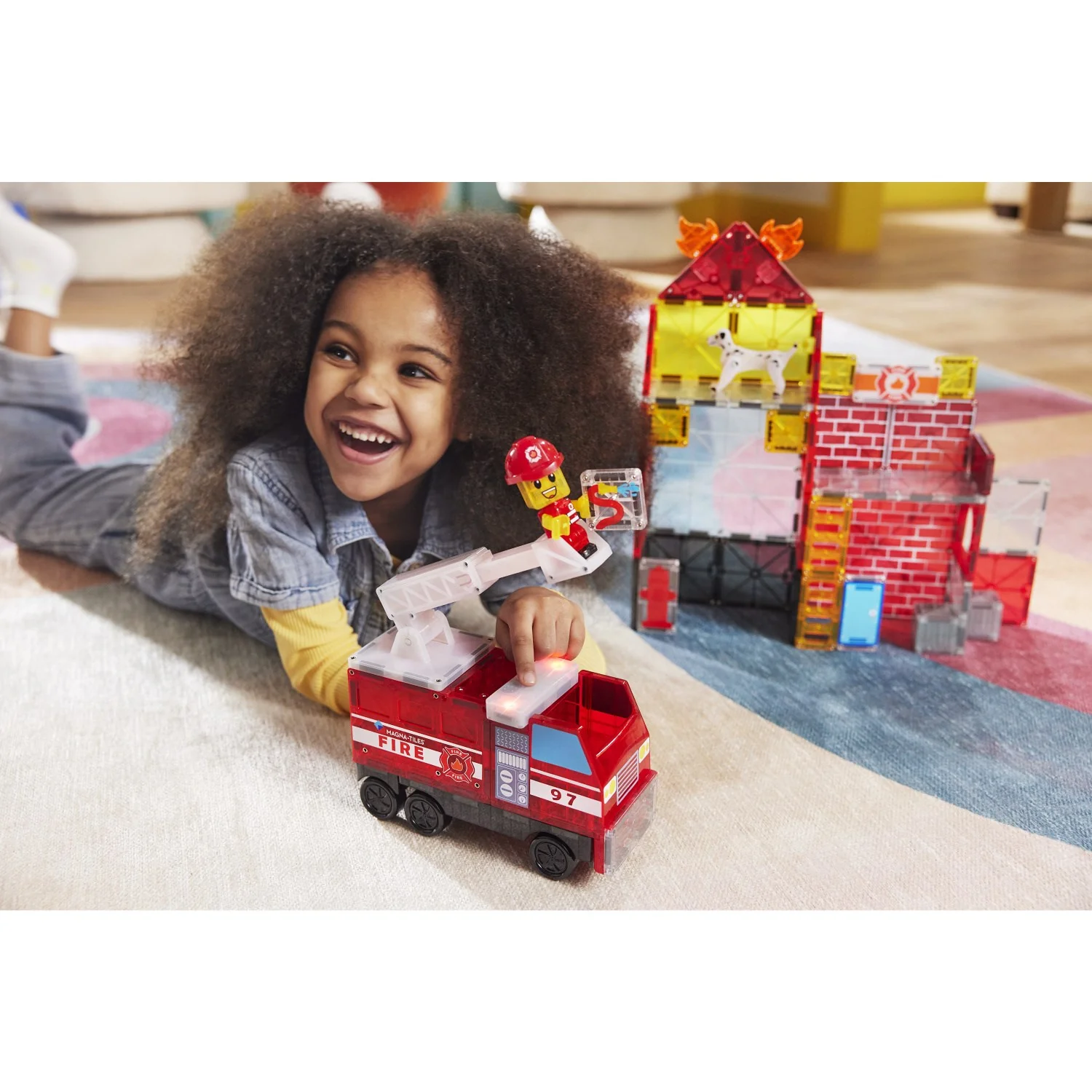 Magna-Tiles® Fire Station 50 Pcs - Image 4