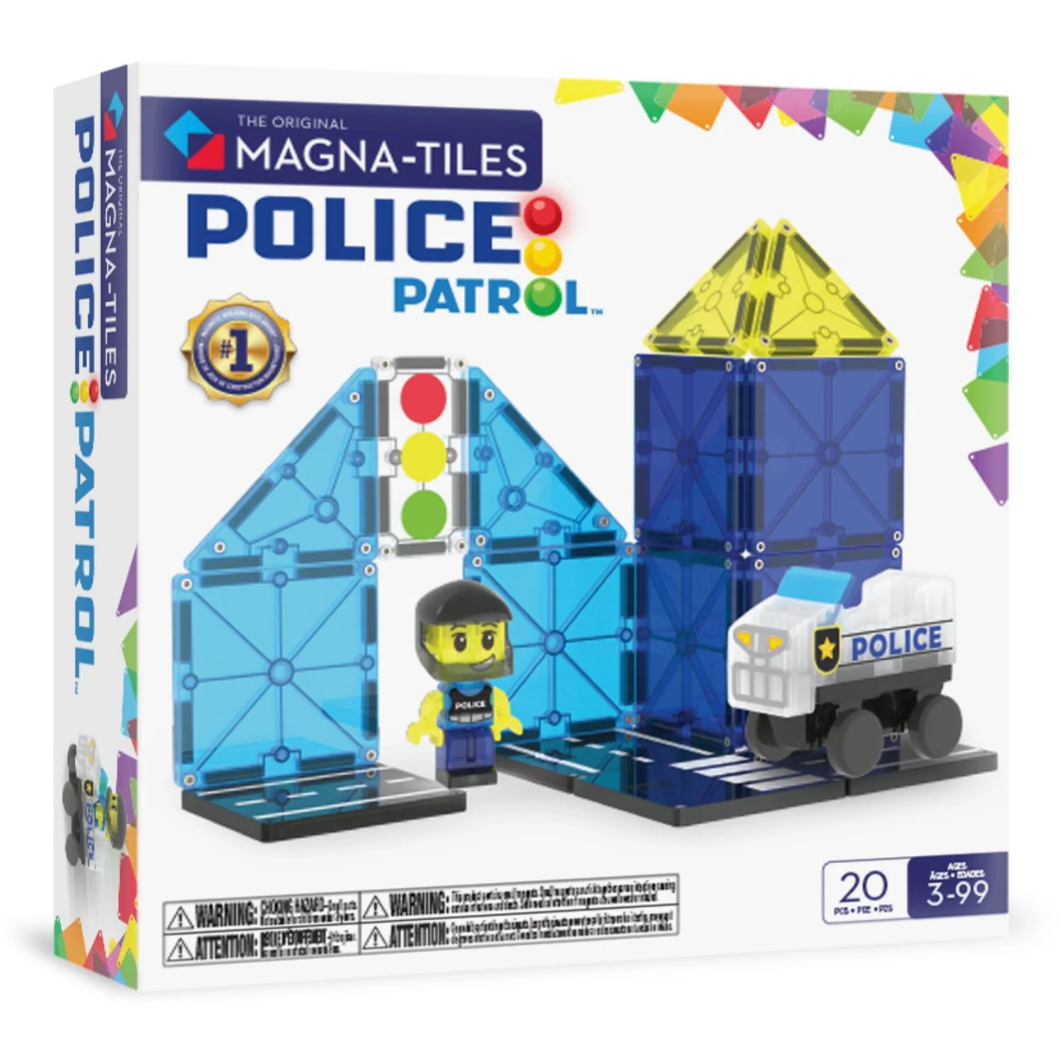 Magna-Tiles® Police Patrol 20 Pcs - Image 14