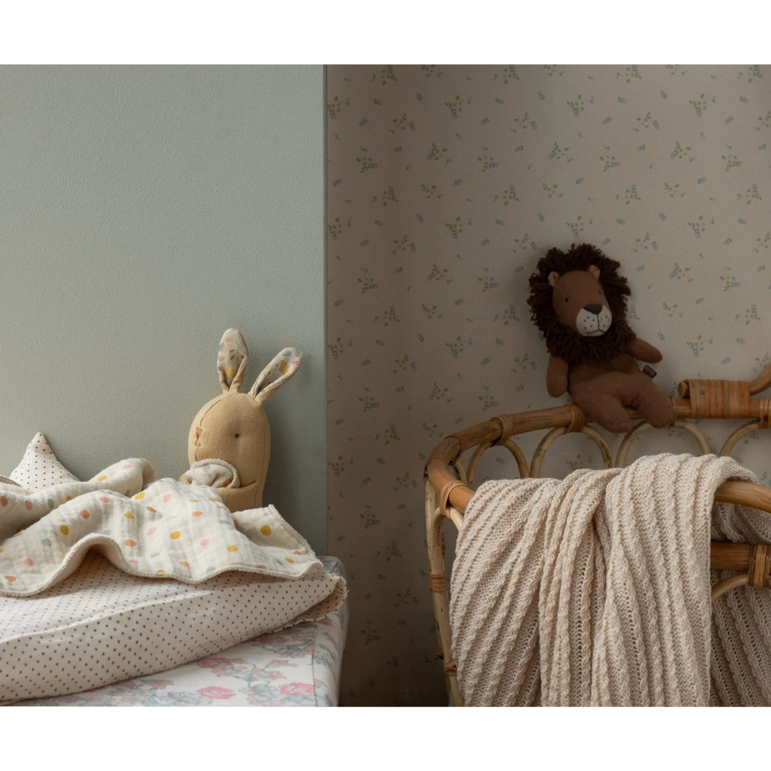 Maileg Lullaby Friends, Kanin, Mini - Cremegul - Image 3