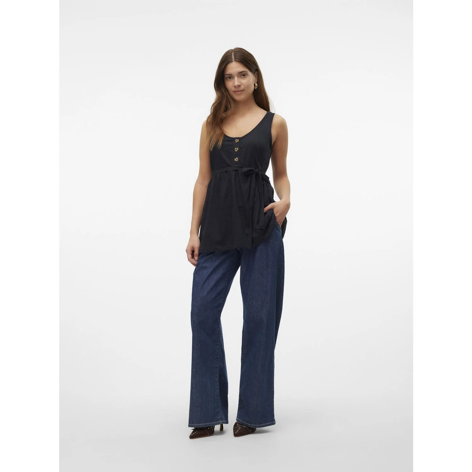 Mama;licious Black Mlevi Lia Sl Jrs Top 2F Noos - Image 5
