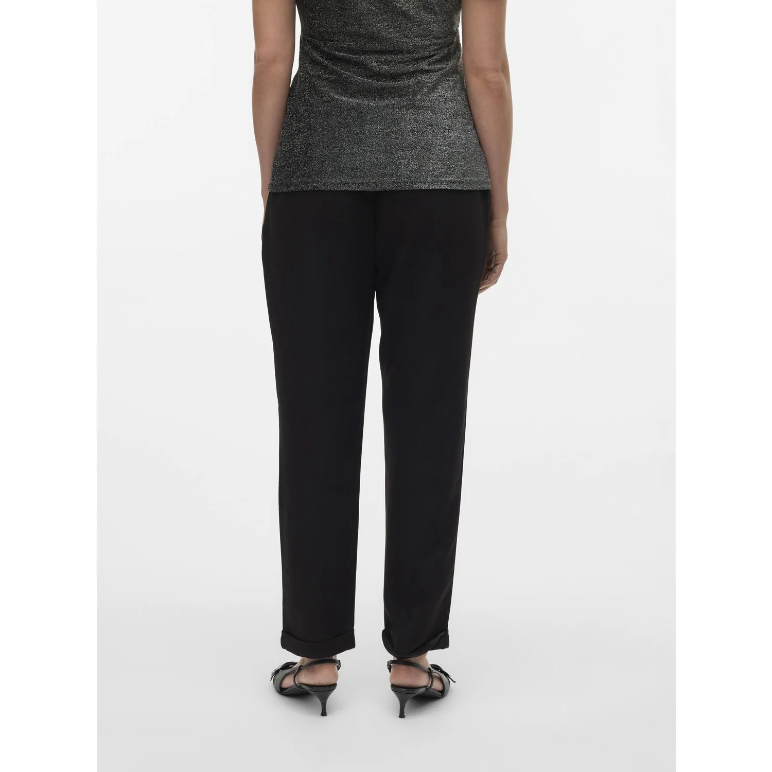 Mama;licious Black Mlnewlora Wo Chino 7/8 Bukser - Image 4