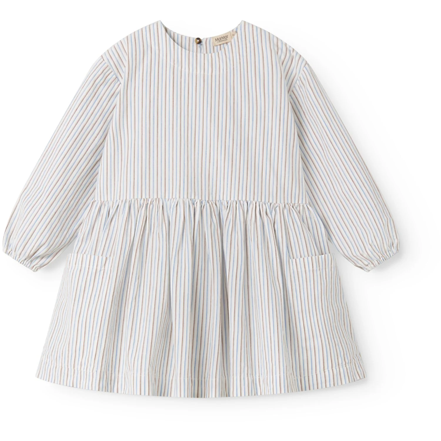 MarMar Cotton Blue Iris Stripe Dagmary Kjole