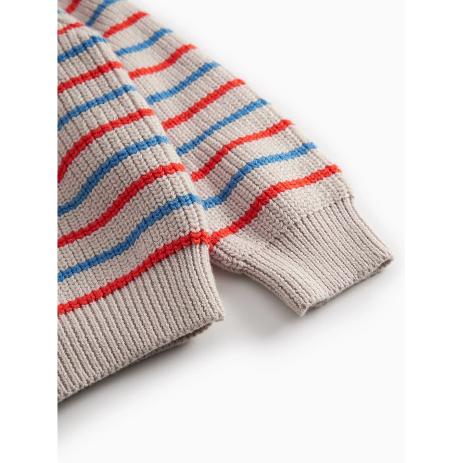 MarMar Cotton Knit EA Stripe Tomato Mix Stripe Teno Strikket Bluse - Image 4