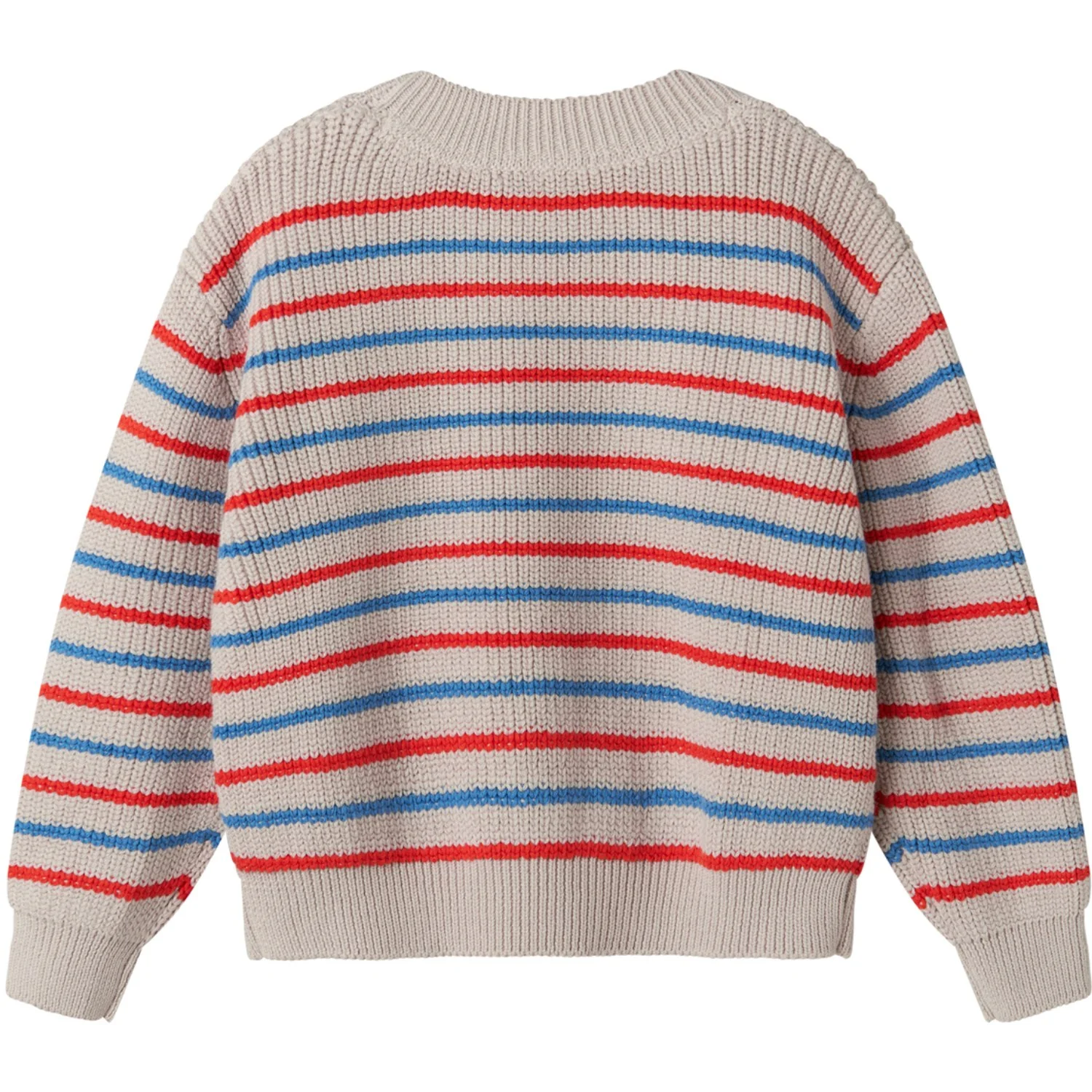 MarMar Cotton Knit EA Stripe Tomato Mix Stripe Teno Strikket Bluse - Image 5