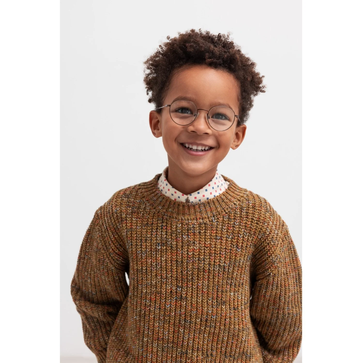 MarMar Cotton Knit Spacedye Dark Bronze Space Teno Strik - Image 2