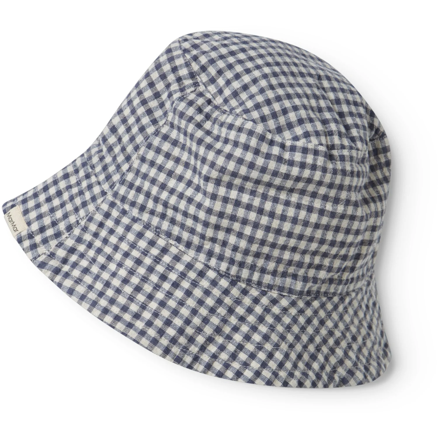 MarMar Cotton Linen Marine Check Arida Hue - Image 6