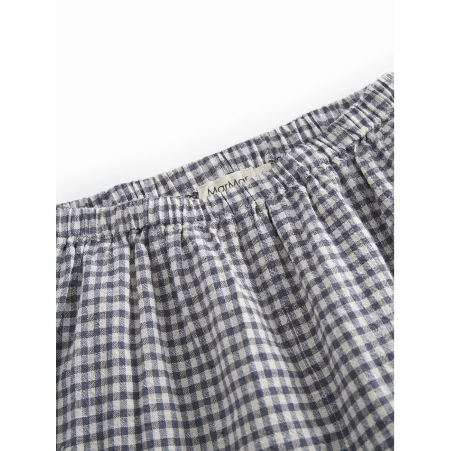 MarMar Cotton Linen Marine Check Panto Bukser - Image 3