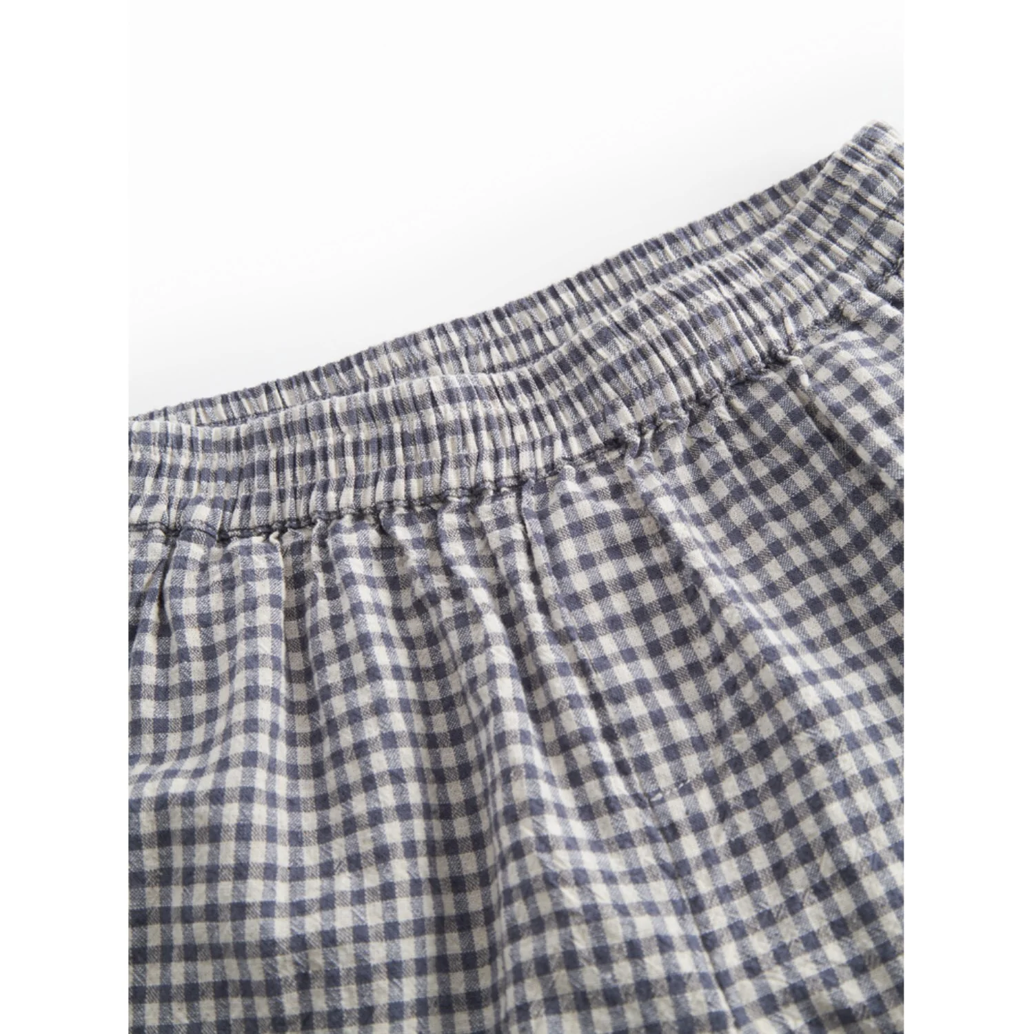 MarMar Cotton Linen Marine Check Pinon Shorts - Image 3