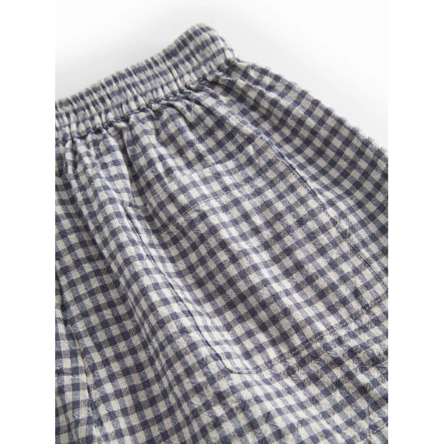 MarMar Cotton Linen Marine Check Pinon Shorts - Image 4
