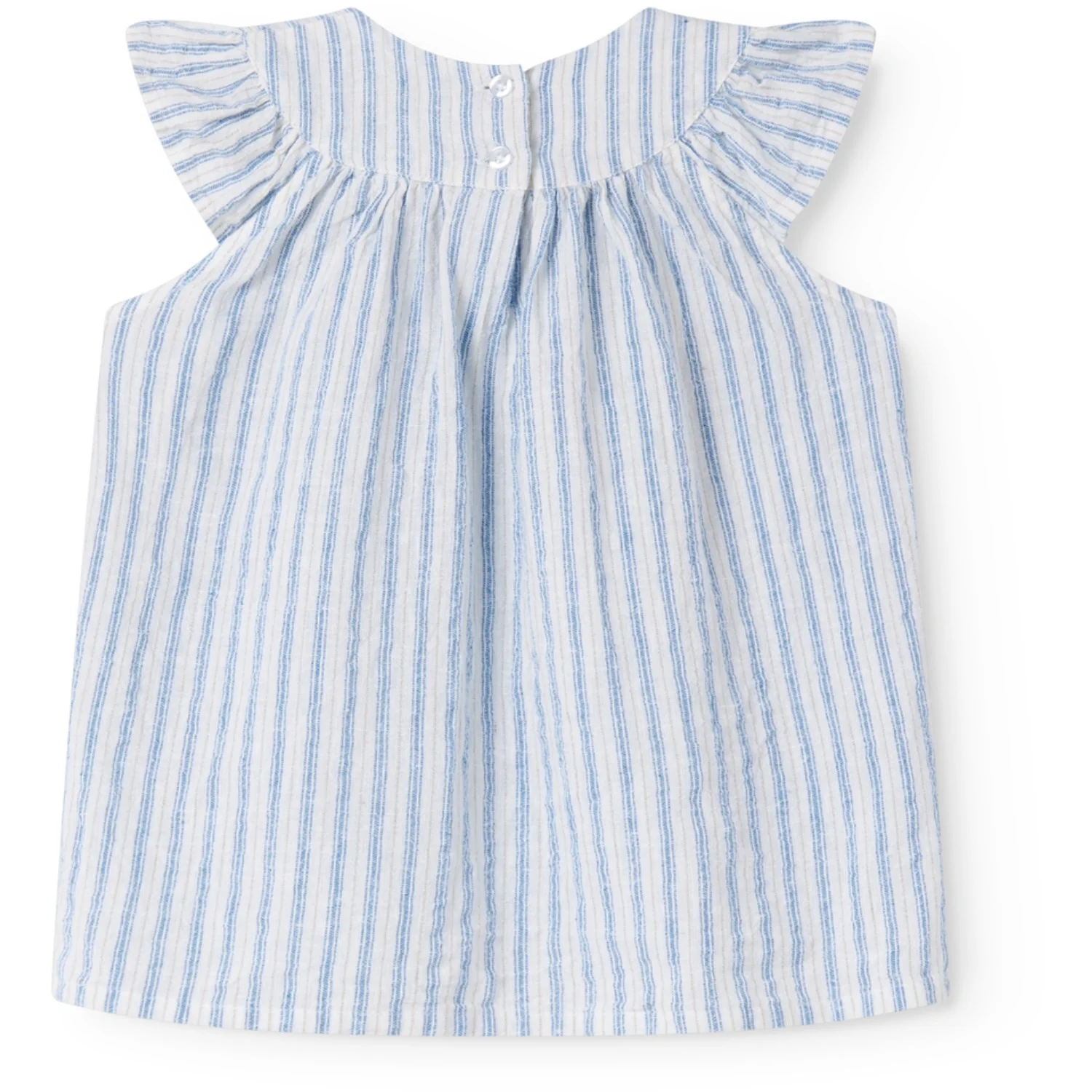 MarMar Cotton Linen Surf Blue Stripe Dhana B Kjole - Image 5