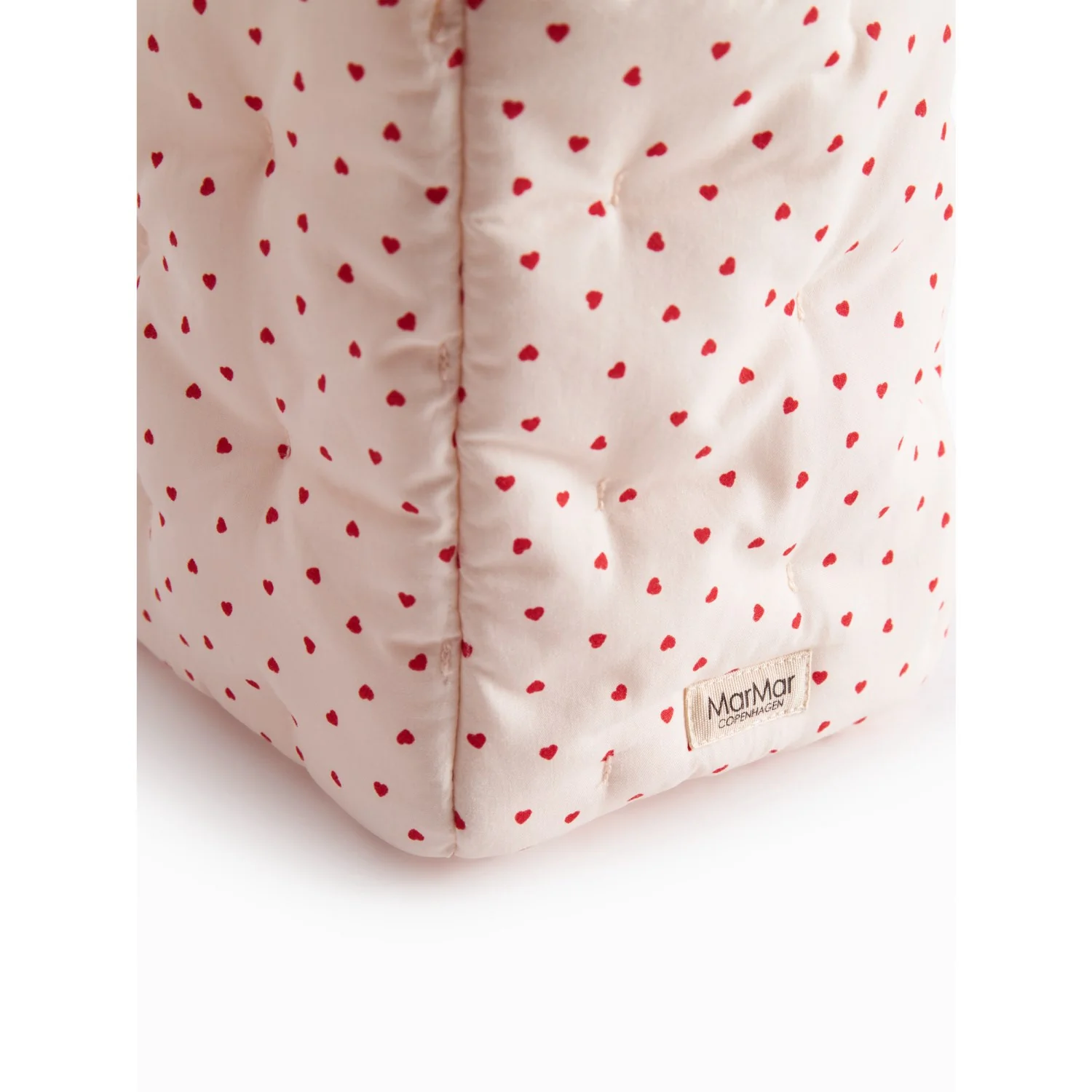 MarMar Cotton Percale Home Happy Hearts Nursery Opbevaringskurve - Image 3