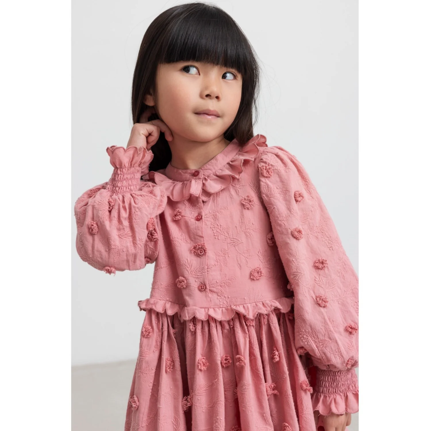 MarMar Embroidery Pink Delight Dipa Kjole - Image 2