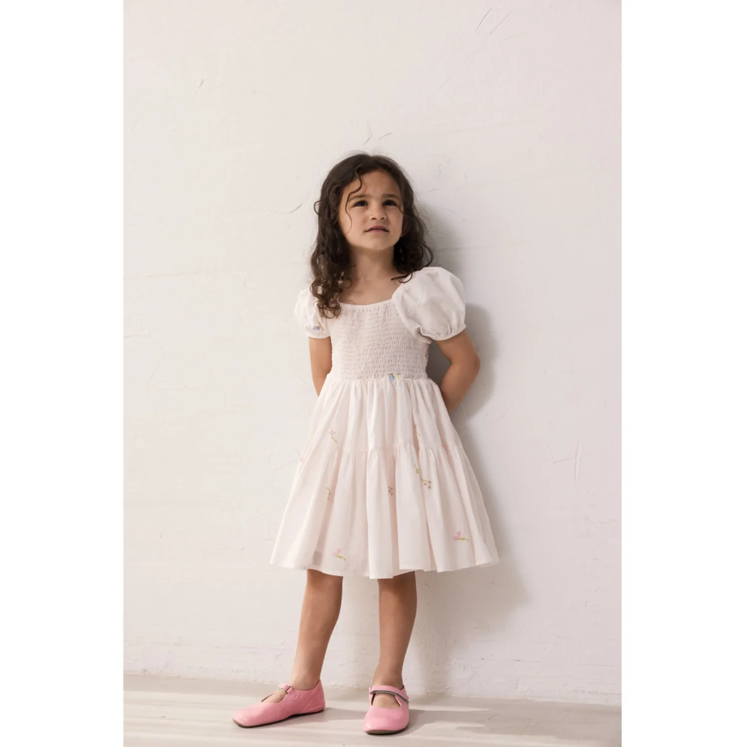 MarMar Light Cotton Summer Embroidery Dyman Kjole - Image 2