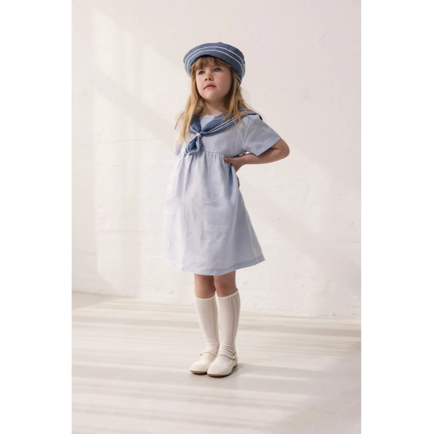 MarMar Linen Blue Mist Dresea Kjole - Image 2