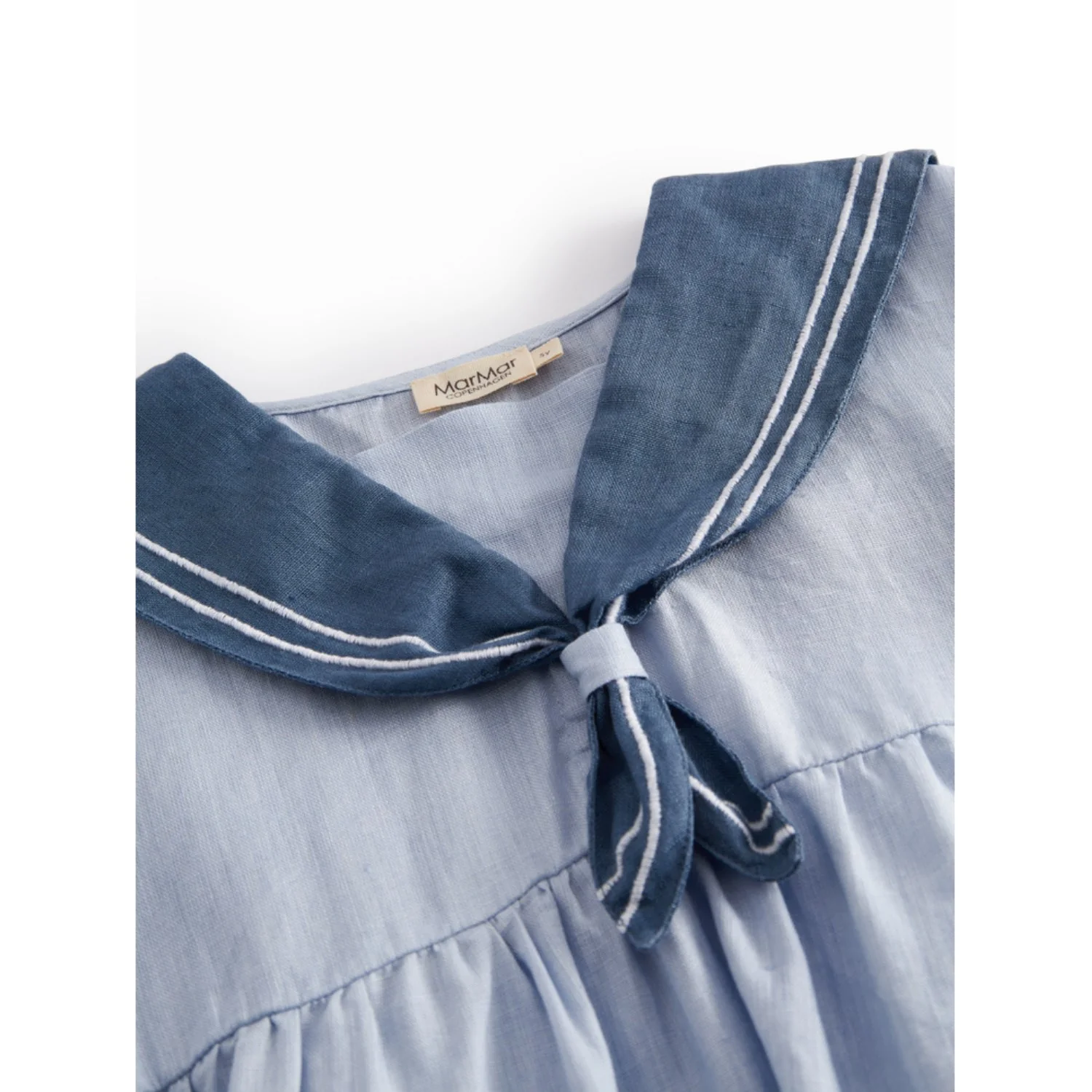 MarMar Linen Blue Mist Dresea Kjole - Image 3