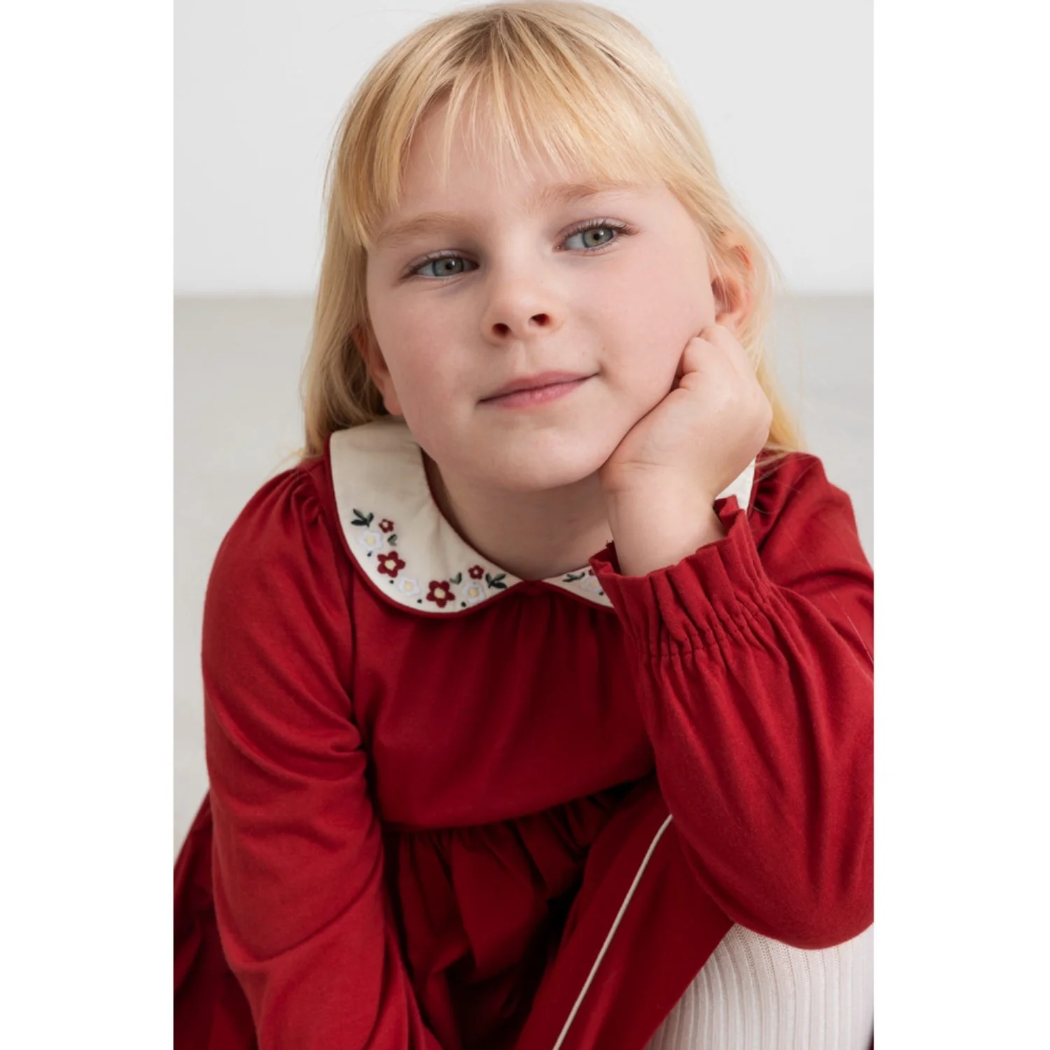 MarMar Modal Fine Hibiscus Red Dielle Kjole - Image 2