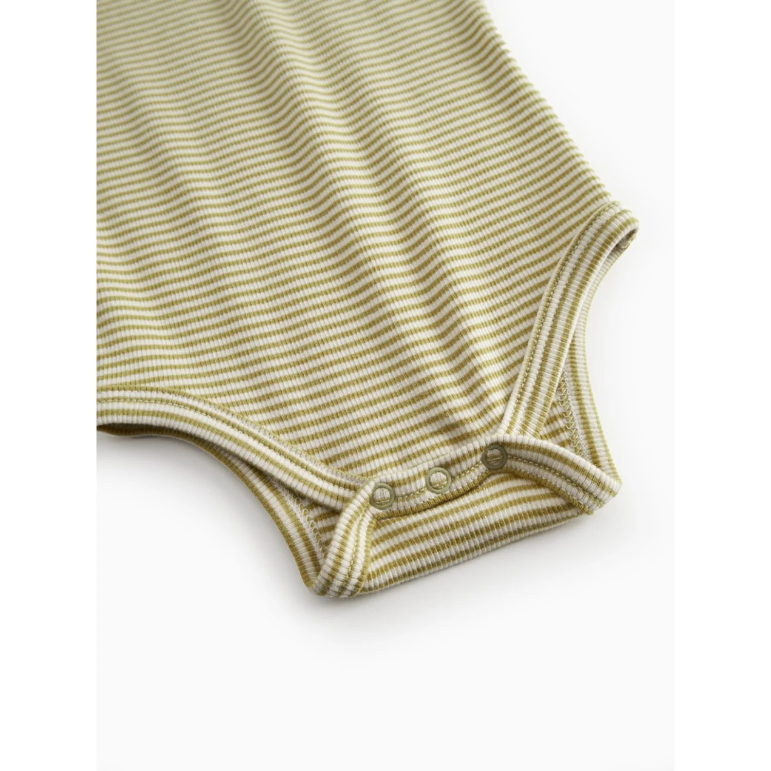 MarMar Modal Fine Rib Olive Stripe Ben Body - Image 4