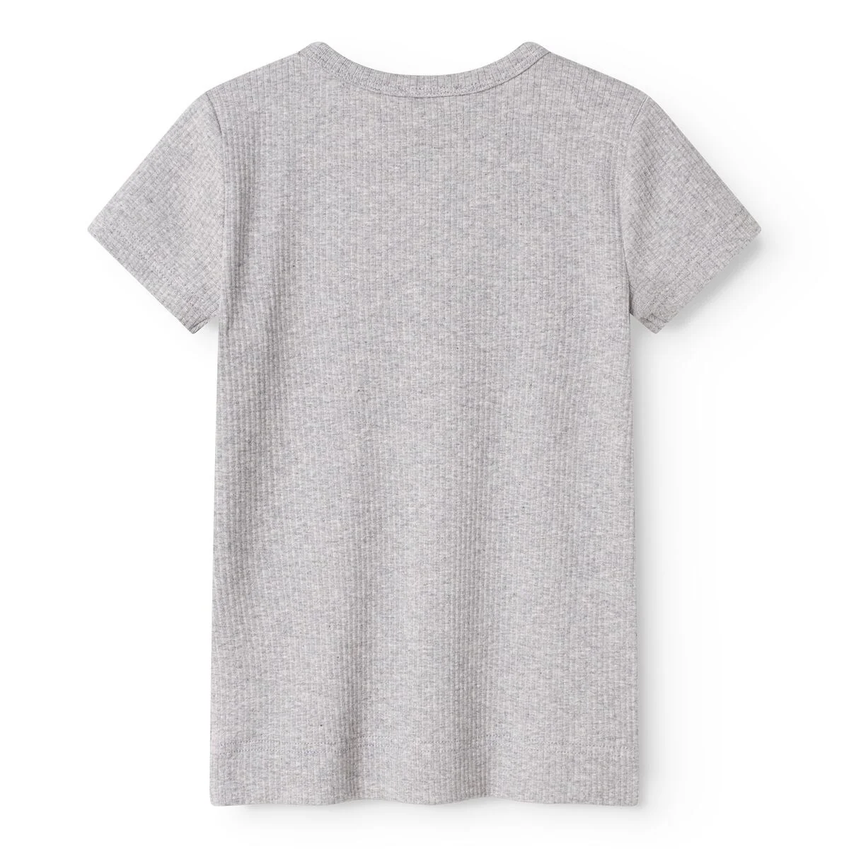 MarMar Modal Melange Light Grey Melange Plain T-shirt - Image 4