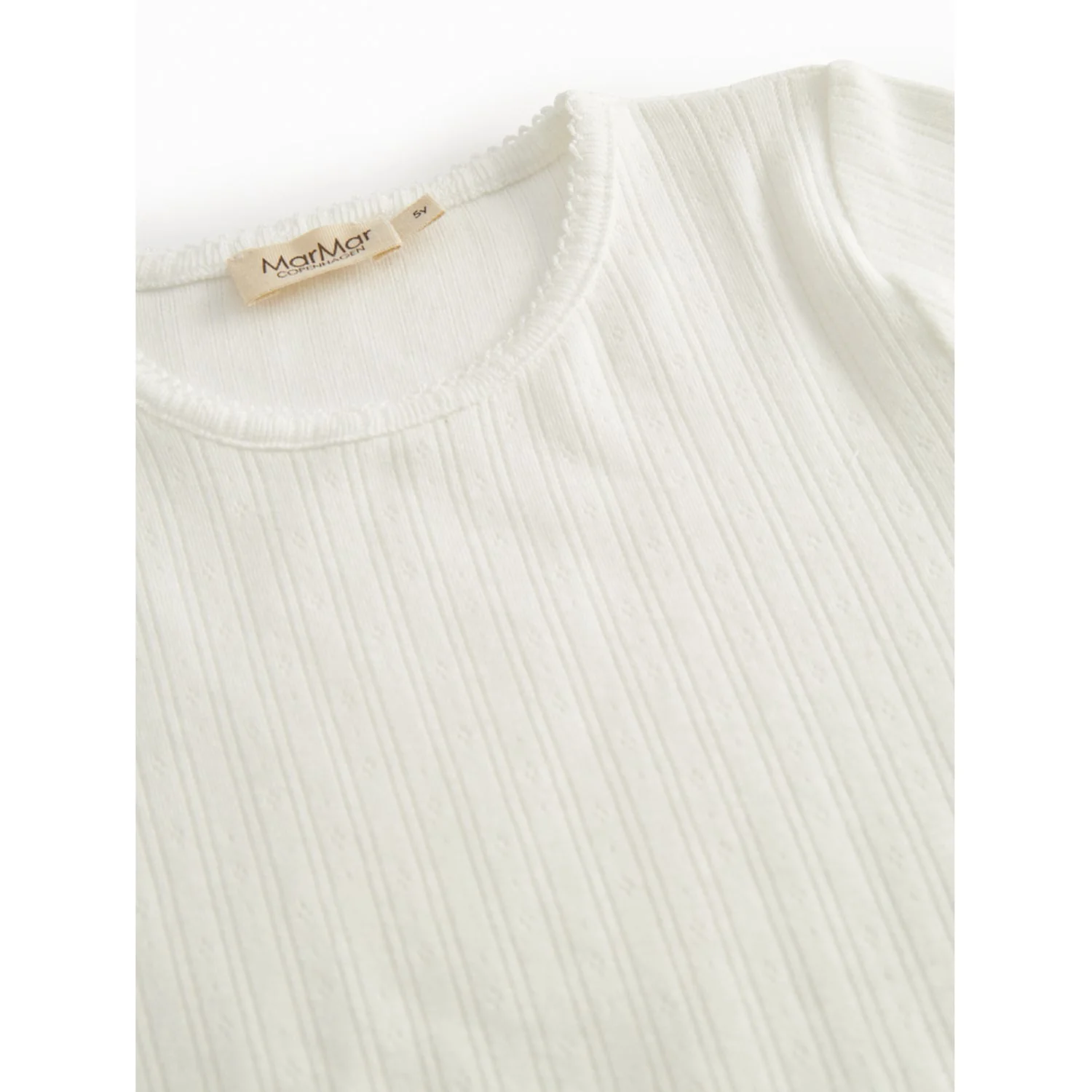 MarMar Modal Pointelle Gentle White Tamra Bluse - Image 2