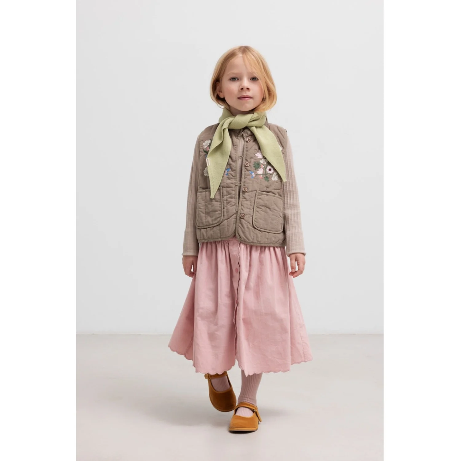 MarMar Modal Pointelle Rib Soft Beige Tamra Bluse - Image 2