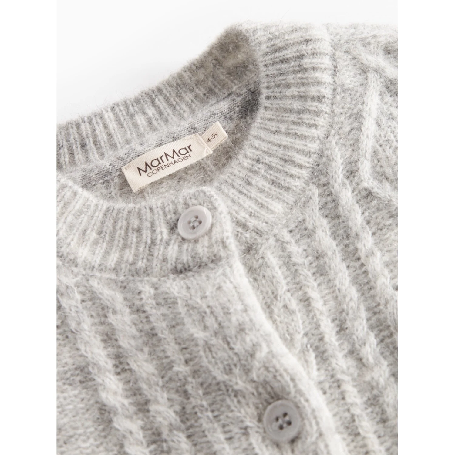MarMar Mohair Cable Morning Dew Mel. Tavon Strik Cardigan - Image 5