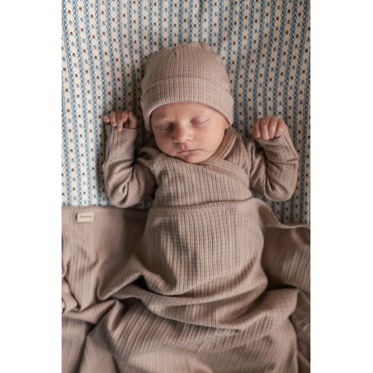 MarMar New Born Modal Pointelle Rib Soft Beige Aiko Hue - Image 2