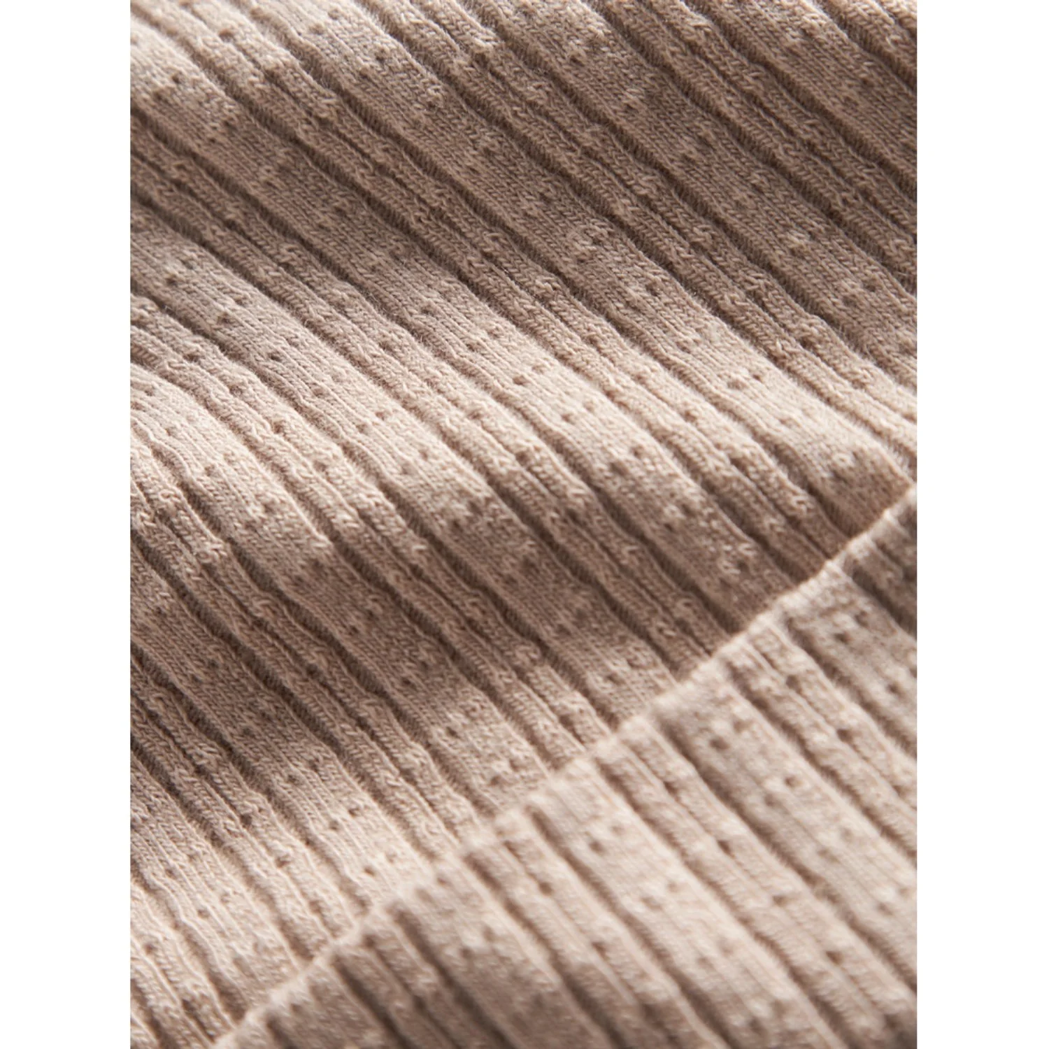 MarMar New Born Modal Pointelle Rib Soft Beige Aiko Hue - Image 4